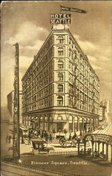 Hotel Seattle, Pioneer Square Washington Postcard Postcard