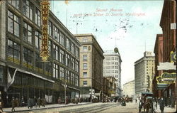 Second Avenue, North From Union Street Postcard