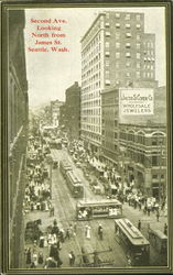 Second Ave. Looking North, James St Postcard