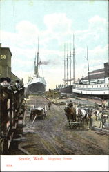 Shipping Scene Postcard