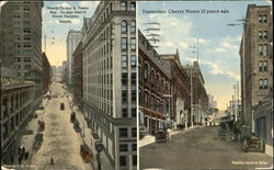 Seattle To-Day & Yesterday, Cherry Street Canyon Postcard