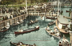 Boating Scene, Leschi Park Seattle, WA Postcard Postcard