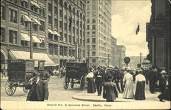 Second Ave. & Columbia Street Postcard