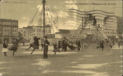 One Of The Children's Playgrounds Postcard