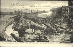 Levelling The Former Site Of The Washington Hotel Seattle, WA Postcard Postcard