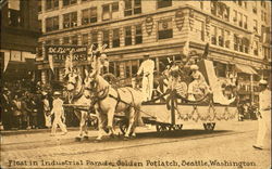 Float In Industrial Parade Seattle, WA Postcard Postcard