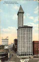 Second Avenue And The L. C. Smith Building Postcard