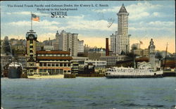 The Grand Trunk Pacific And Colman Docks Postcard