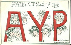 Fair Girls Of The A. Y. P Alaska 1909 Alaska Yukon-Pacific Exposition Postcard Postcard