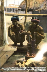 Igorrote Pipe Makers Postcard