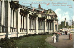 Pergolas On Agricultural Building Postcard