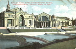 European Foreign Exhibit And Manufacturers Buildings Postcard