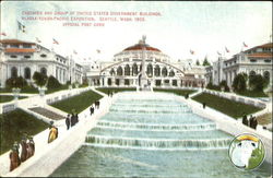 Cascades And Group Of United States Government Building Postcard