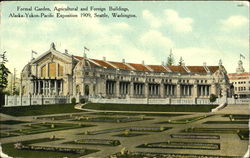 Formal Garden Agricultural And Foreign Buildings Seattle, WA Postcard Postcard