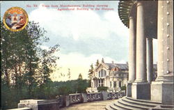 Vista From Manufacturers Building Showing Agricultural Building In The Distance Postcard