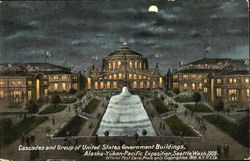 Cascades And Group Of United States Government Building Seattle, WA Postcard Postcard