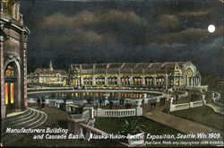 Manufacturers Building And Cascade Basin Seattle, WA Postcard Postcard