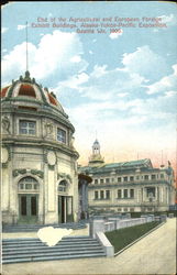 End Of The Agricultural And European Foreign Exhibit Buildings Postcard