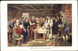 Baptism Of Virginia Dare Postcard