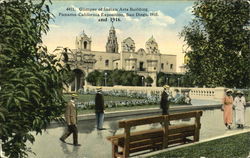 Glimpse Of Indian Arts Building Postcard