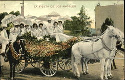 La Fiesta De Los Angeles California Postcard Postcard