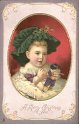 Baby with Doll Postcard