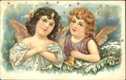 Two Beautiful Angels Postcard Postcard