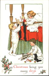 Children with Toys Postcard