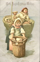 Children on Boat Postcard Postcard