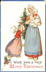 Merry Christmas Children Postcard Postcard