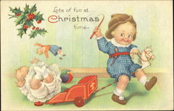 Children with Toys Postcard Postcard