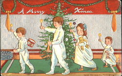 Children Dancing Postcard Postcard