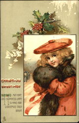 Girl with Hat Postcard