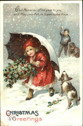 Christmas Greetings Postcard