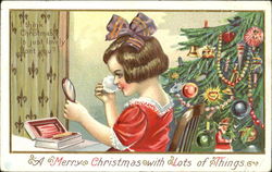 A Merry Christmas With Lots O Things Postcard