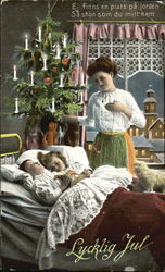 Lycklig Jul Children Postcard Postcard