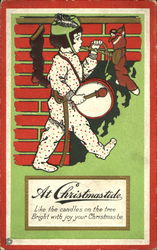 At Christmas Tide Children Postcard Postcard