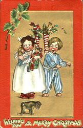 Children with Toys Postcard