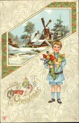 Boy with Toys Children Postcard Postcard