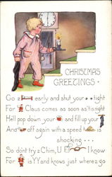 Christmas Greetings Postcard