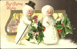 Snowman Faces Snowmen Postcard Postcard