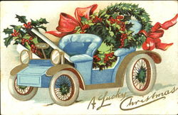 Car Christmas Postcard Postcard