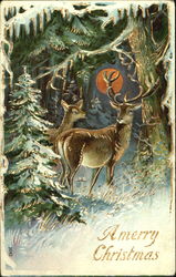 Gold Deer Postcard