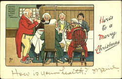 Here's To A Merry Christmas Postcard Postcard