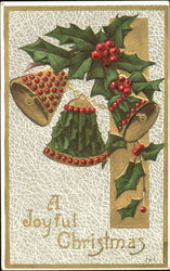 Holly Bells Postcard