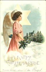 A Happy Christmastide Postcard