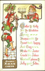 Merrie Xmas Cheer Postcard