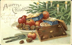 Fruit and Nuts Christmas Postcard Postcard