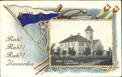 High School Hawarden, IA Postcard Postcard