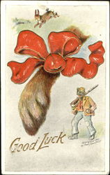 Good Luck Rabbit's Foot Postcard